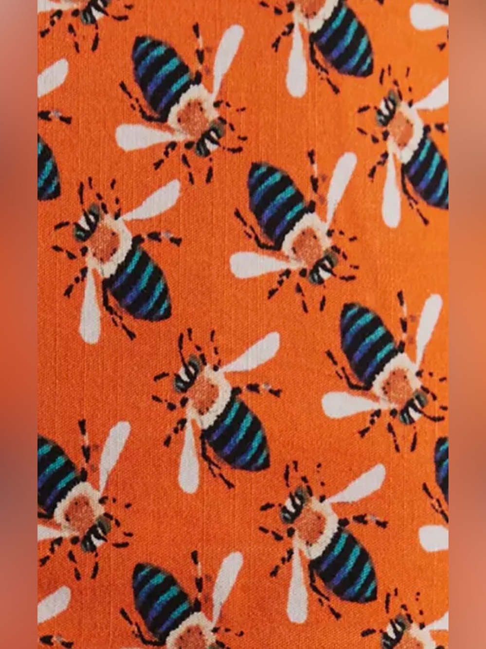 Anthropologie Maeve x Sarah Gordon Colette Cropped Bee Print Pants Size 14 - Picture 6 of 7